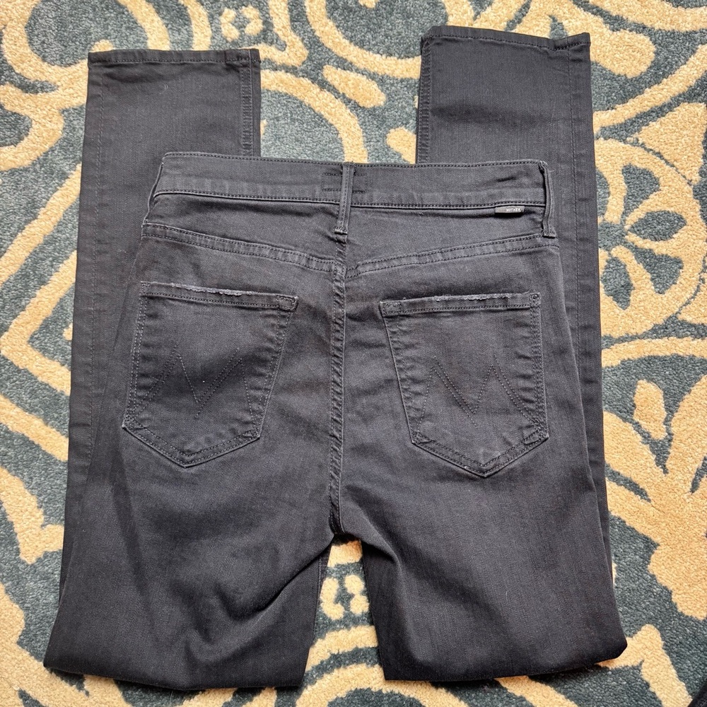 MOTHER Women's Black Jeans - Picture 8 of 14